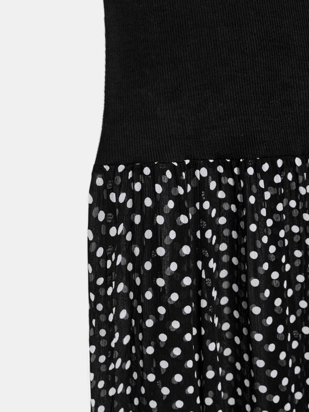 NWT ZARA POLKA DOT COMBINATION DRESS SIZE M - Picture 8 of 9